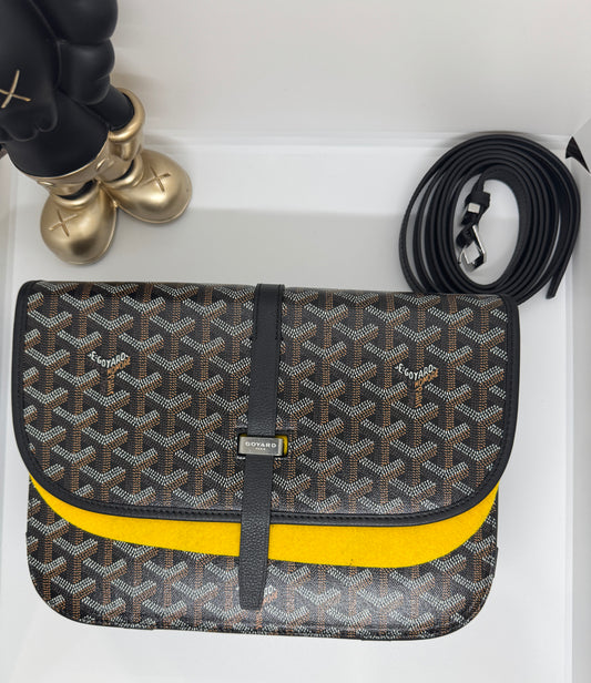 Goyard Belvédère bag  black goyard bag