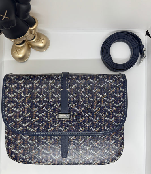 Goyard Belvedere PM goyard bag navy blue