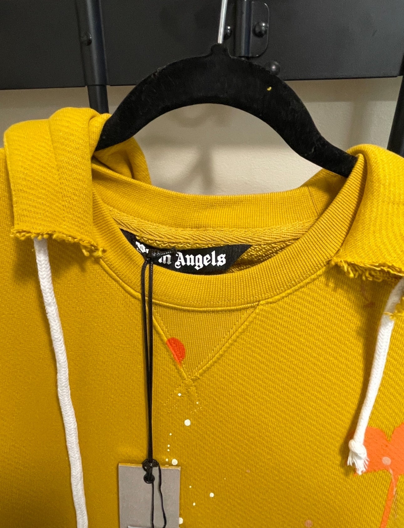 Palm angels hoodie mustard