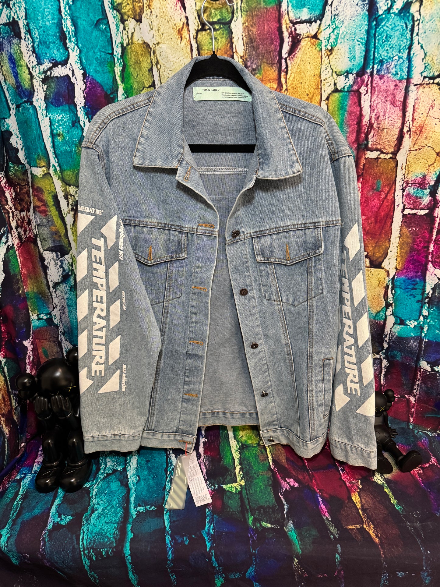 Off white denim jacket Large