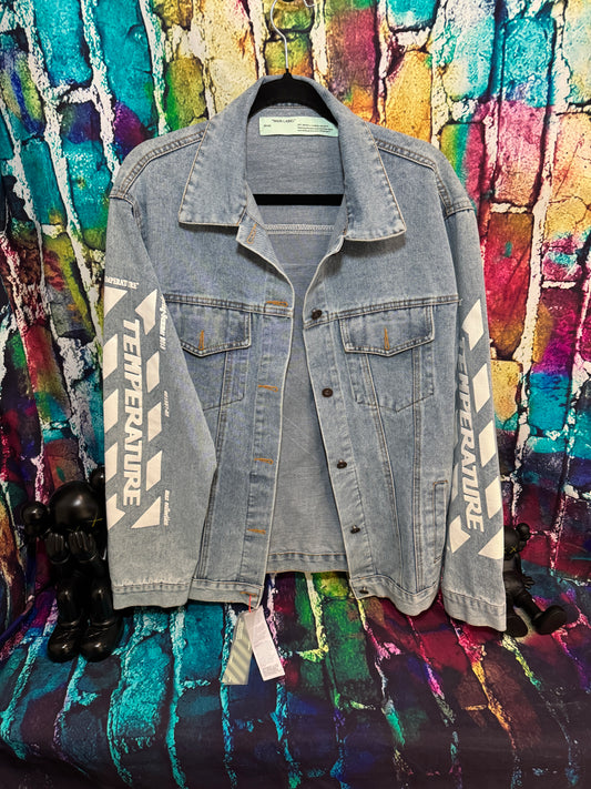 Off white denim jacket Large