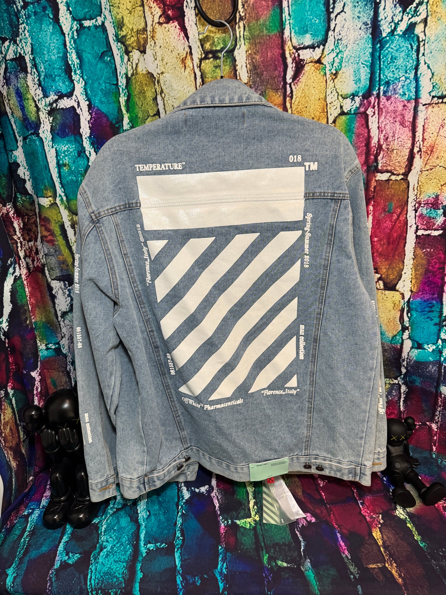 Off white denim jacket Large