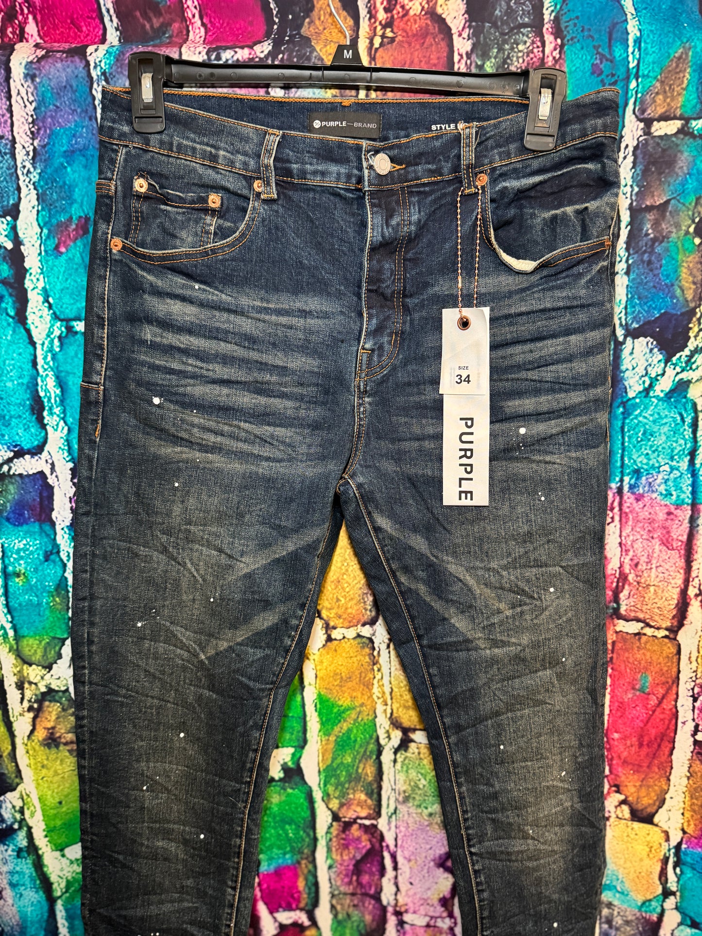 Purple jeans