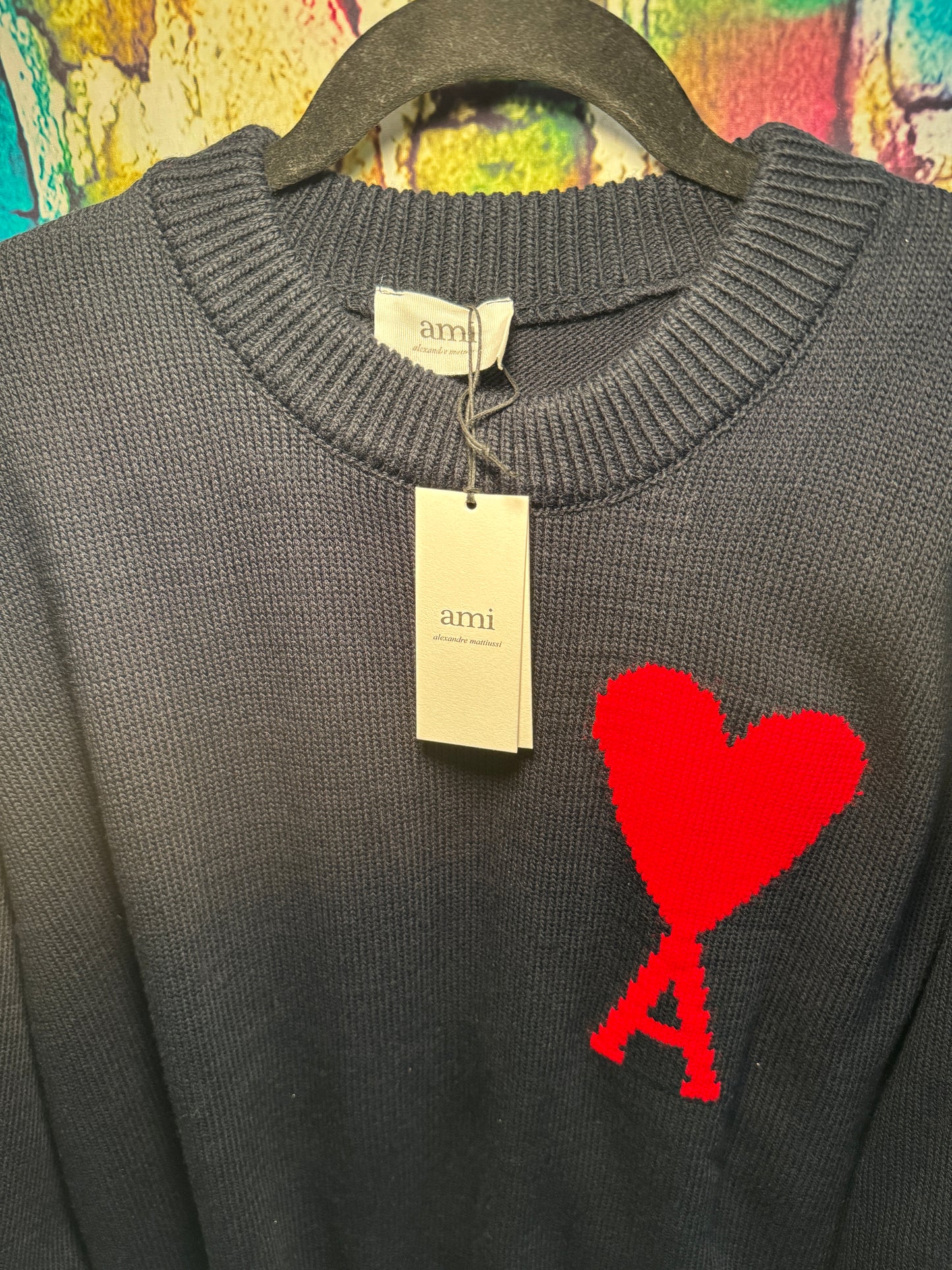 Ami sweater (navy blue)
