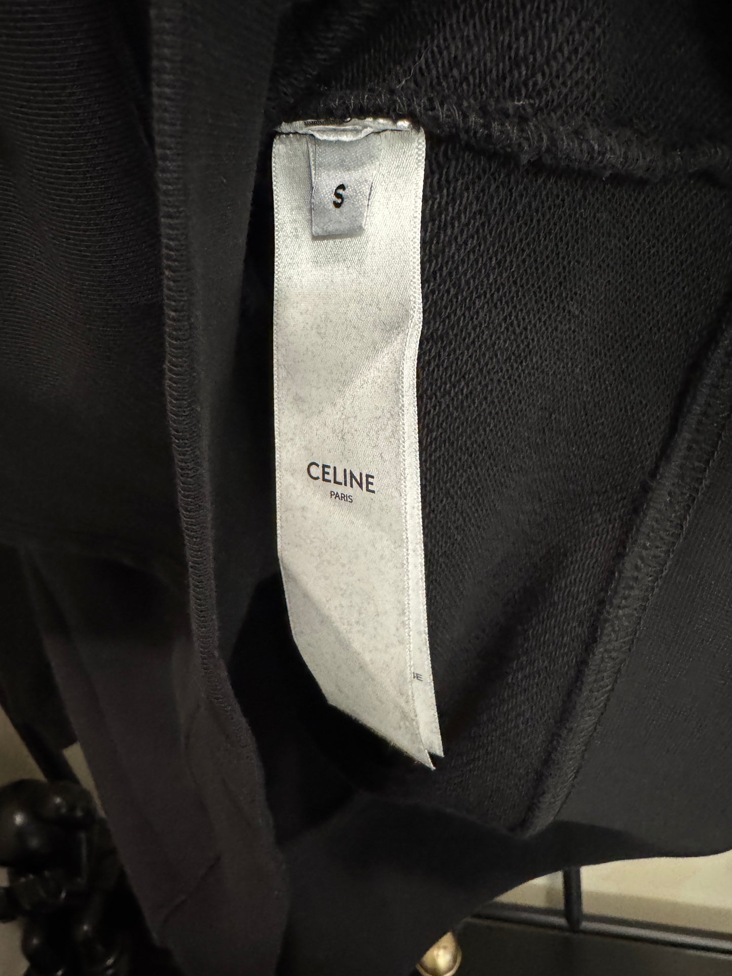 Celine hoodie strings logo